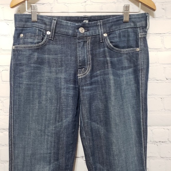 7FAM Sz 28 Vintage "A" Pocket Boot Cut Jeans - Picture 5 of 16